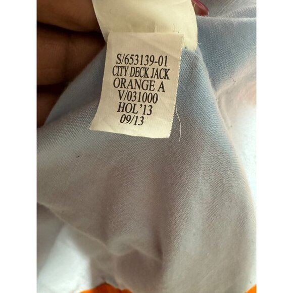 GAP Netherlands Women's XL Full Zip City Deck Hooded Jacket Vibrant Orange Lined - Picture 7 of 7